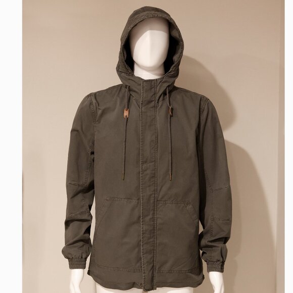 Men's American Rag 100% Cotton Parka Hooded Jacket Gray Perfect Condition Size M - Picture 5 of 7